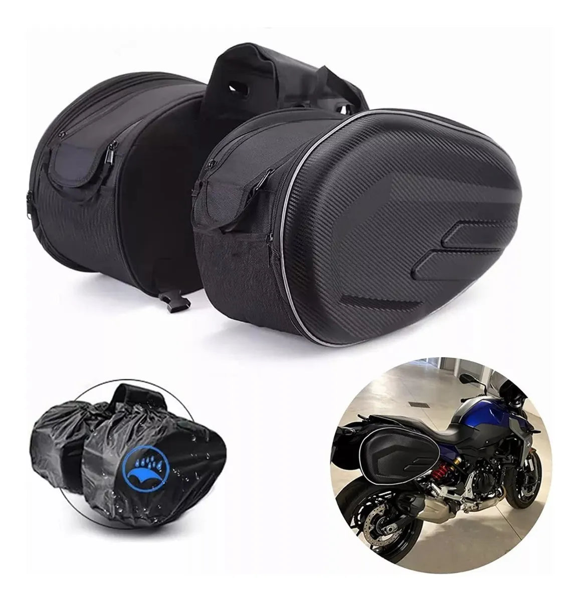 Alforjas expansibles semi rígidas para moto