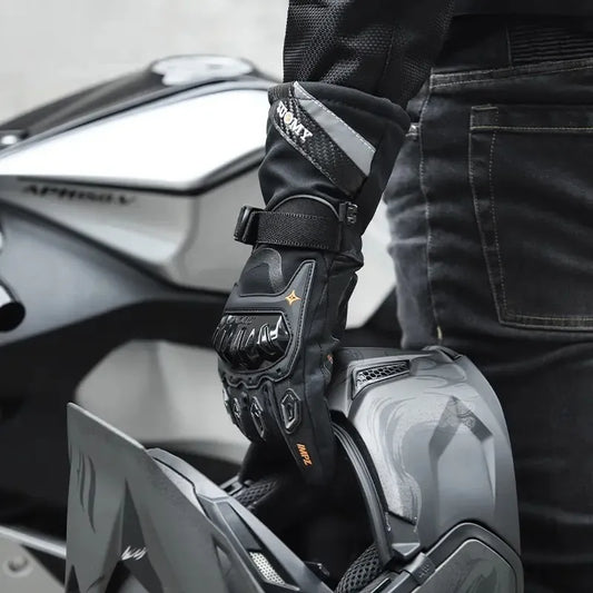 Guantes touch impermeables de moto